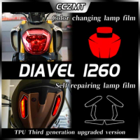 For DUCATI DIAVEL 1260 instrument film TPU headlight film smoked tail light film transparent modification of rearview mirror