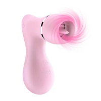 Powerful Clit Nipple Sucker Vibrator Couples Masturbator Tongue Oral Licking Clitoris Stimulator Sex Toys Adult Goods for Women
