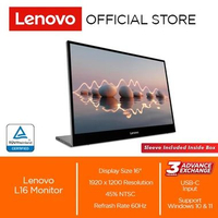 Lenovo L16 Monitor 16" 60Hz IPS