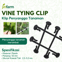 JIRIFARM -  Grape Vine Tying Clip, Size: 5.5cm, Pengikat Tanaman Anggur ke Kawat Tali Penyangga