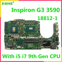 18812-1 For DeLL Inspiron G3 3590 Laptop Motherboard 0FMG64 0XHJ4R 01YV01 XGW0R With I5 I7 9th Gen CPU GTX1650/GTX1660TI GPU