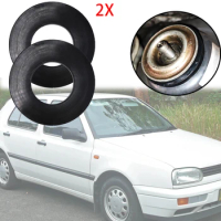 2XFor VW Cabrio 2002 Car Front Shock Absorber Tower Top Rubber Buffer Ring Bushing Bearing Washer Protector Durable Reduce Noise