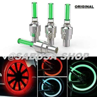 Tutup Pentil Lampu LED Ban Roda Sepeda Motor Mobil Nyala Sensor Gerak