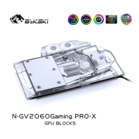 Bykski Copper Block use for Gigabyte RTX2060 Gaming OC PRO 6G Rev 2.0 / 12V RGB / 5V A-RGB Cooler Radiator N-GV2060GamingPRO-X