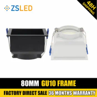 Square LED Ceiling Downlight Waterproof Frame Bracket GU10 MR16 Fitting Spotlight Housing GU10 Frame Spot Encastrable GU10