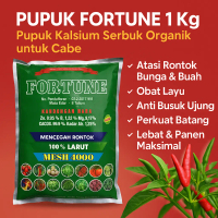 Pupuk Fortune 1 Kg – Pupuk Kalsium Serbuk Organik untuk Cabe | Atasi Rontok Bunga & Buah, Obat Layu,