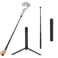 For Dji Om 5 Extension Rod Pole Selfie Stick Telescopic For Dji Osmo Mobile 3 4 FeiYu Zhiyun Smooth isteady Gimbal Accessories