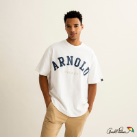 Arnold Palmer -男裝-品牌英文印花短袖T恤-白色
