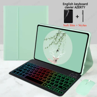 Rainbow Backlit Keyboard for Clavier Xiaomi Pad 5 Keyboard AZERTY French for Xiaomi Mi Pad 5 Case Mi Pad 5 Pro 11'' Clavier