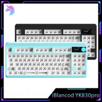 iBlancod YK830pro Mechanical Keyboard Kit 87key 3mode USB/2.4G/Bluetooth Wireless Keyboard Kits Rgb Gaming Keyboard Kit Hot Swap