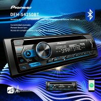 【299超取免運】M1P Pioneer【DEH-S4250BT】CD/MP3/WMA/USB/AUX/iPod/iPhone音響主機