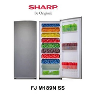 FREEZER SHARP FJ-M189N-SS / 189N-SS 189N 185L SILVER (6 RAK 1 PINTU)