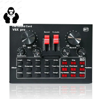 Brand new V8X pro audio mixer bm800 condenser microphone live sound card BT USB gaming DSP recording