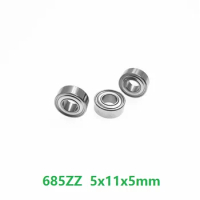 100pcs/lot 685 ZZ 685ZZ 685Z 5x11x5 mm deep groove ball bearings Miniature Mini bearing shielded 5*11*5