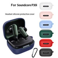 Dustproof Earphone Case Shockproof Anti-fingerprint Earbuds Protective Cover Silicone Fall Prevention for Anker Soundcore P30i