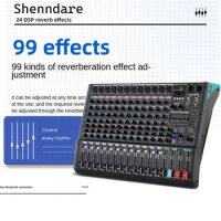 Sheendare TK8/12/16 Channel digital audio mining 99 DSP Effect Professional Audio Mixer Sound System DJ Professional Audio Stage