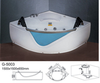 【麗室衛浴】BATHTUB WORLD 扇形 人體工學設計款 按摩浴缸 G-5003 1500*1500*650mm