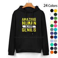 Amazing Human Slash Genius Pure Cotton Hoodie Sweater 24 Colors Brooklyn Nine Nine Brooklyn 99 B99 Jake Peralta Andy Samberg