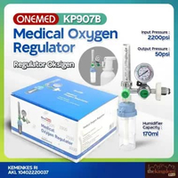 Onemed KP907B Medical Oxygen Regulator Biru Alat Pernapasan Tabung Oksigen Medis KP 907 B Emergency 