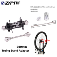ZTTO Bike Wheel Truing Stand Adapter Tool Thru-Axle Hubs For Front Hub 12/15/20mm Axles To 9mm QR 100x15 100x12 Bicycle Adapter