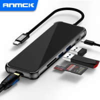 Anmck Usb C Hub Type C to HDMI-compatible A Switch USB 3.0 Adapter Type-C Docking Stations For MacBook Air Laptop USB C Splitter
