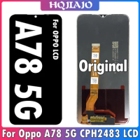 6.56" Original For Oppo A78 5G LCD CPH2483 CPH2495 Display Touch Screen Digitizer Assembly Replacement For OPPO A78 5G Display