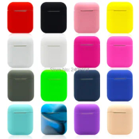 500pcs/lot Case Protective Silicone Cover Skin for Apple iPhone 7 8 Plus X 10 Airpods Bluetooth Earphone Case Accessories