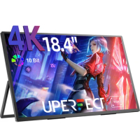 UPERFECT 4K Laptop Monitor 18.4" UHD HDR IPS Screen With VESA HDMI USB C For PC Mac Phone XBOX Switch Steam Desk Gaming Display