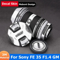 Stylized Decal Skin For Sony FE 35mm F1.4 GM Camera Lens Sticker Vinyl Wrap Anti-Scratch Film FE35 35 1.4 F/1.4 1.4GM F1.4GM