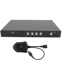 New 4K wireless presentation audio video transmitter receiver scaler switcher CS-411+2*USB Dongle