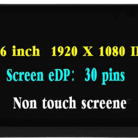 For ASUS TUF FX504 FX504G FX504GE 15.6" LCD Screen replacement 30 Pins 1920X1080 LED Panel FHD Display Matrix