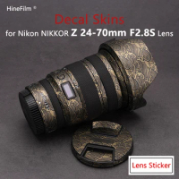 Nikkor 2470 2.8 Lens Sticker 24-70 F2.8 Protective Cover Skin for NIKON Z 24-70mm f/2.8 S Lens Decal Protector Anti-scratch Film