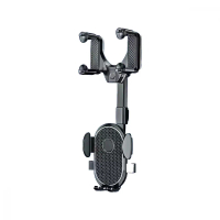 New Universal Car Rearview Mirror 6 Phone Holder 360-Degree Rotatable Fixed Shockproof AR Navigation