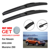 Car Wiper For Nissan Murano Z50 26"+18" 2002-2008 Front Window Washer Windscreen Windshield Wipers Blades Accessories