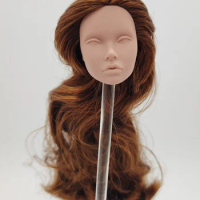 Fashion Royalty Brown Hair Rerooted Poppy Parker Integrity Blank Face 1/6 Scale Doll Head