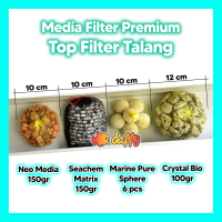 Media Talang • neo media • crystal bio • seachem matrix • marine pure : MEDIA FILTER BIOLOGIS PREMIU