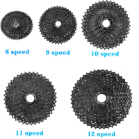 High Quality Black Bicycle Freewheel MTB Bike Cassette K7 8/9/10/11/12 Speed HG Structure Specification for SHIMANO SRAM