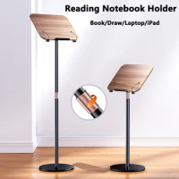 Floor Reading Stand Lifting Telescopic Bookshelf Sheet Music Stand Picture Book Clip Fixed Laptop iPad Stand Book Reading Stand