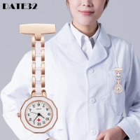 Brooch Nurse Pocket Watch Doctor Nursing Fob Medical Quartz Fob Watch Pin Clip Watch Hanging Clock Gift Girls Birthday Present