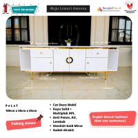 Meja TV Minimalis Ameena | TV Cabinet I Bupet TV minimalis Modern | Lemari Modern Mewah I Ongkir Mur
