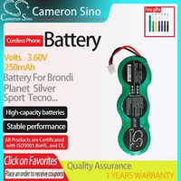 CameronSino Battery for Daewoo DWP5000S DWP-5000 Brondi Planet.fits3QNB250 3CP300H,Cordless Phone Battery.