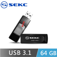 【SEKC】SKD67 USB3.1 Gen1 64GB 伸縮式高速隨身碟