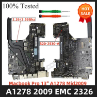 661-5231 A1278 logic board for MacBook Pro 13" A1278 2.53Ghz Mid 2009 mb991ll/a EMC 2326 820-2530-A Logic Board Motherboard