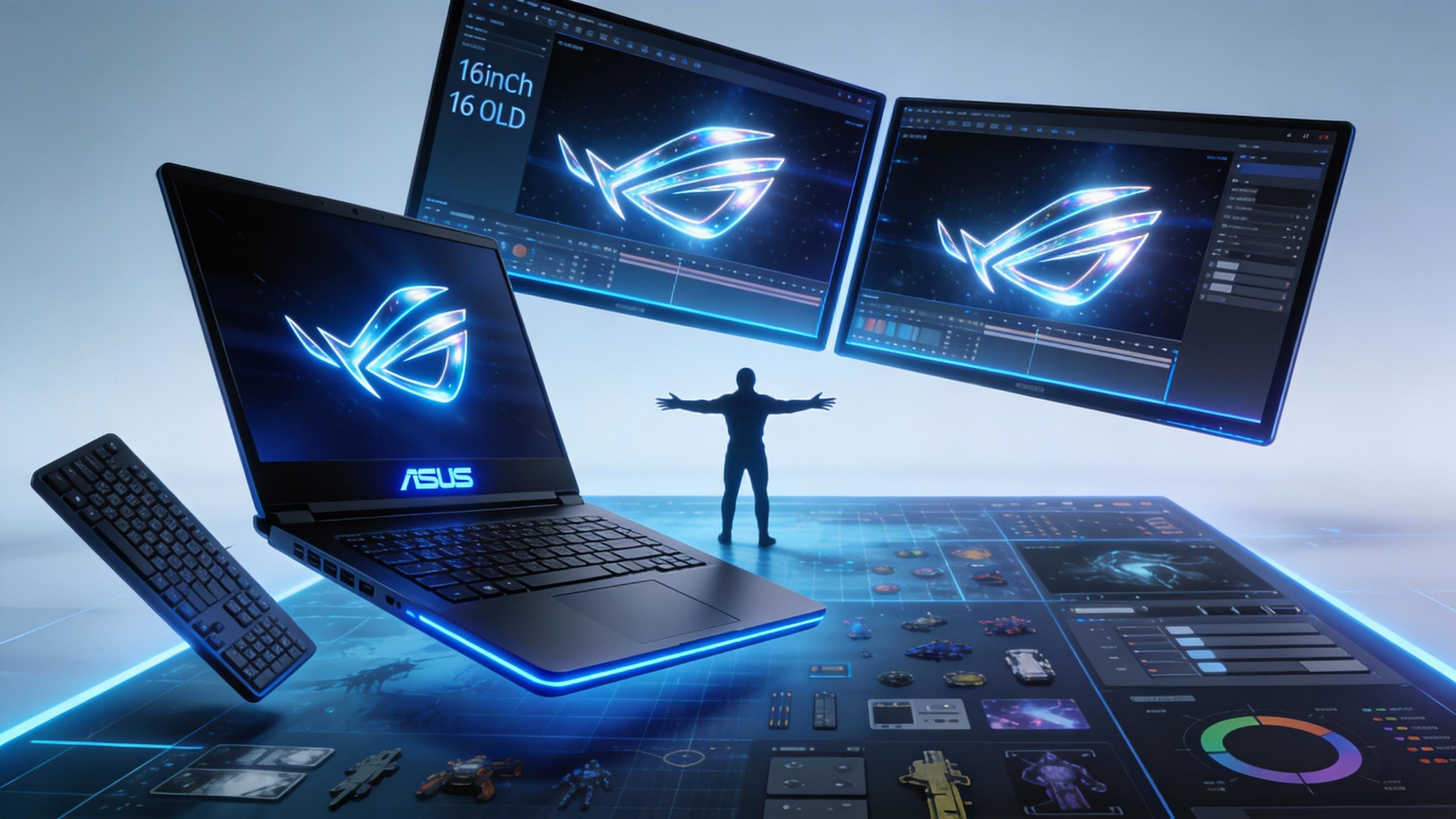 ASUS ディスプレイ本体 ASUS ROG Zephyrus Duo 、 CES 2026 でデュアルフルサイズの OLED