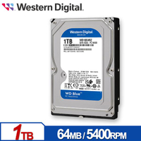 WD 藍標 1TB 3.5吋 硬碟 WD10EARZ