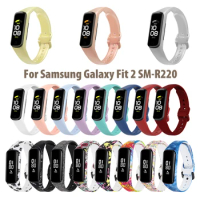 Silicone Band for Samsung Galaxy Fit 2 SM-R220 Wrist Strap Replacement Watchband Bracelet for Samsung Galaxy Fit2
