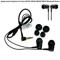 GHH Replacement earbuds Headset Earphone For Sony MH755 SBH20 SBH50 SBH52 SBH54 MW600 In-Ear MP3 Outdoor Bluetooth Device Black