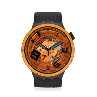 Swatch BIG BOLD系列手錶 OOPS! 橙色行星-再送1組錶帶 (47mm) 男錶 女錶 手錶 瑞士錶 錶