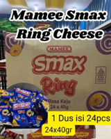 snack chiki MAMEE Smax Ring Cheese 40g 1 DUS isi 24pcs SMAX Ring Cheese 40gr 24x40gram
