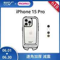 【ROOT CO.】iPhone 15 Pro(雙掛勾式防摔手機殼 - 共四色)